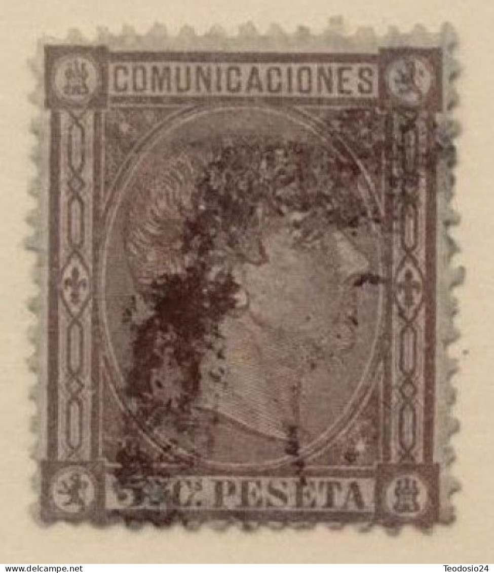 España 1875 Alfonso XII. EDIFIL 163 - Usados