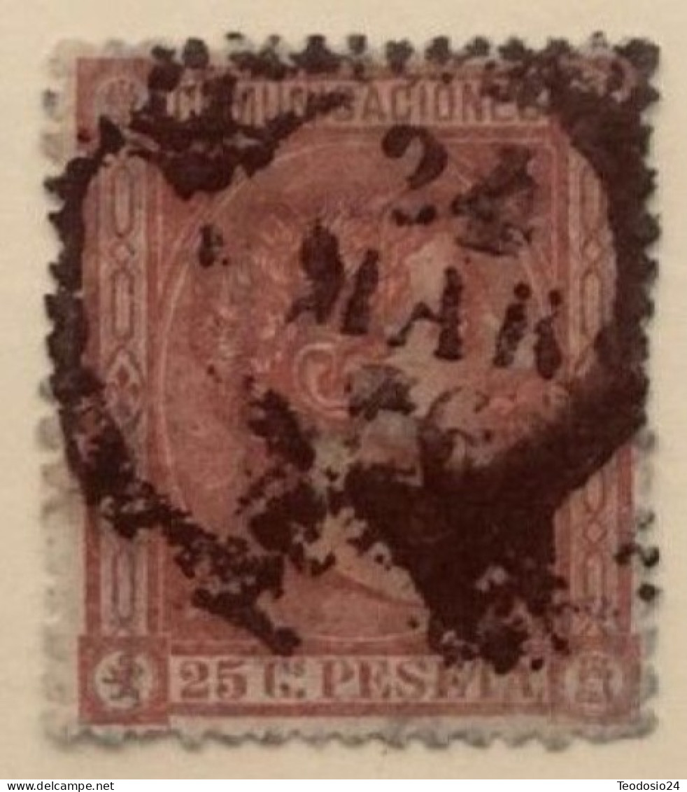 España 1875 Alfonso XII. EDIFIL 166 - Usados