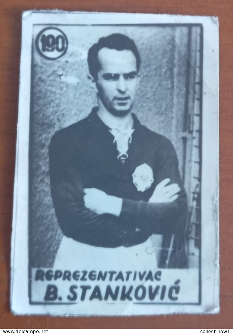 #12   Football Card BRANKO STANKOVIC (FC RED STAR BELGRADE) YUGOSLAVIA 1950s - Other & Unclassified