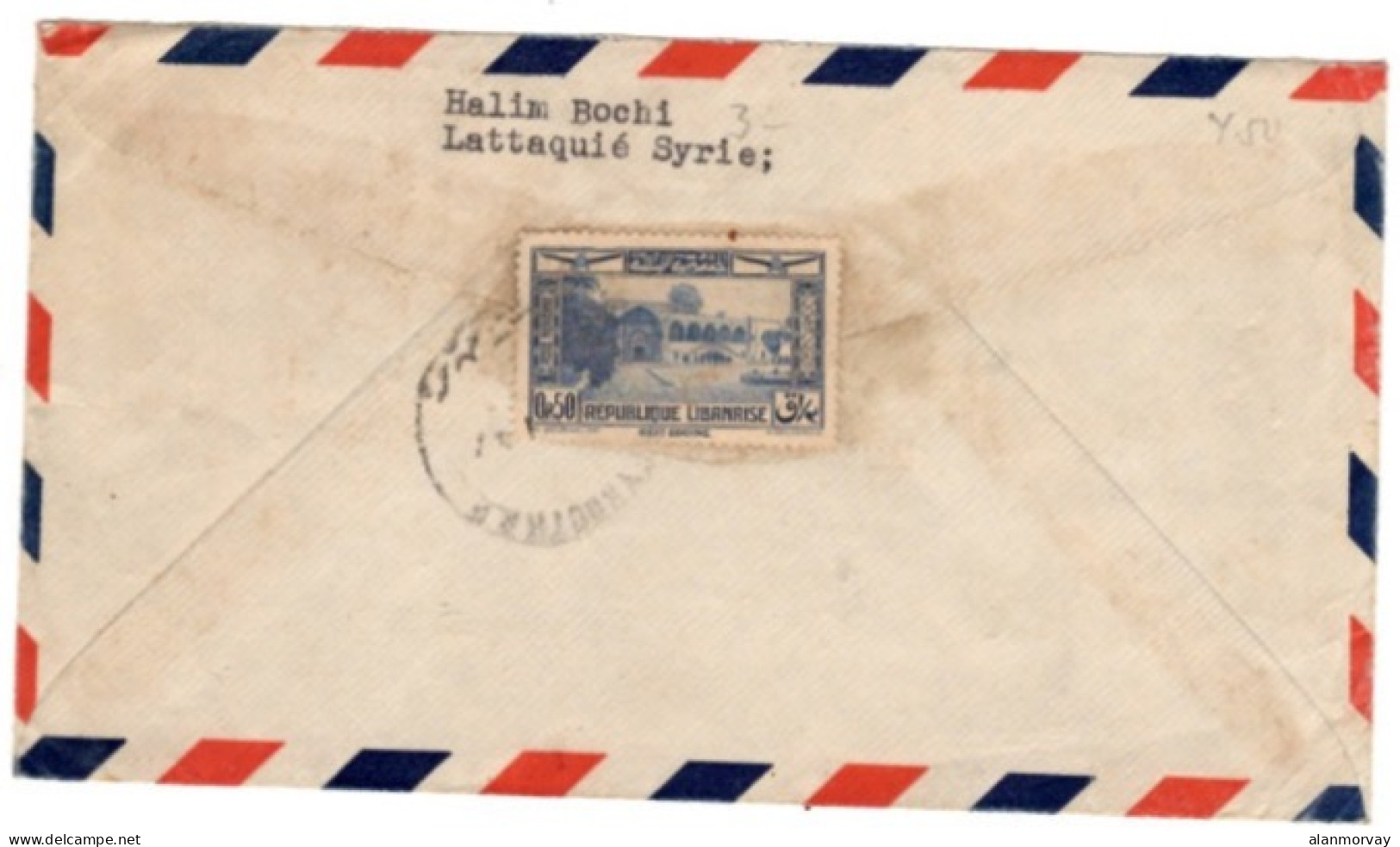 Lebanon - June 21, 1948 Registered Beyrouth Cover To Yugoslavia - Lebanon