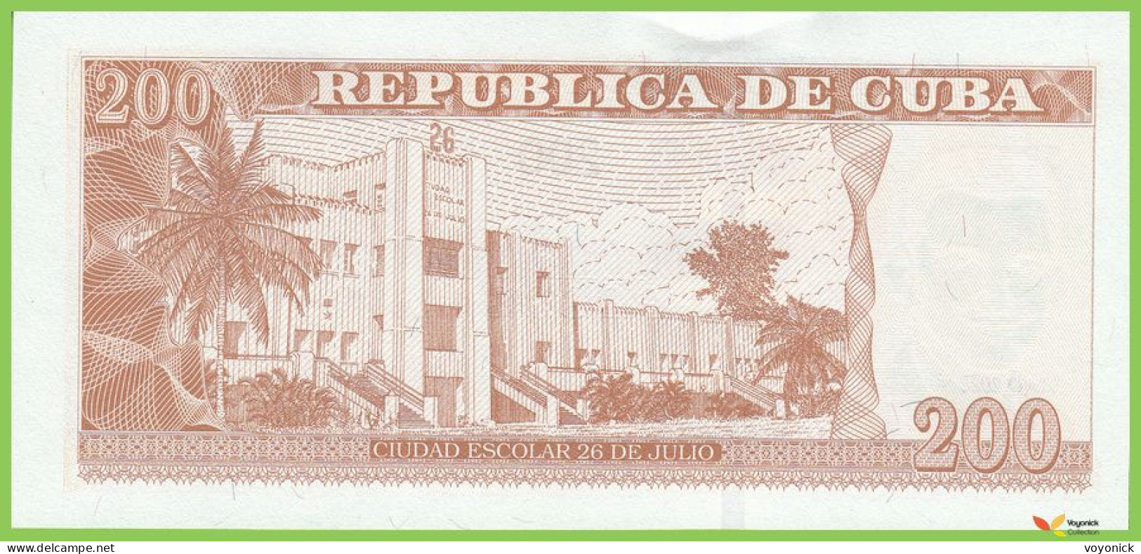 Voyo CUBA 200 Pesos 2022 P130f B916f HF-34 UNC - Cuba