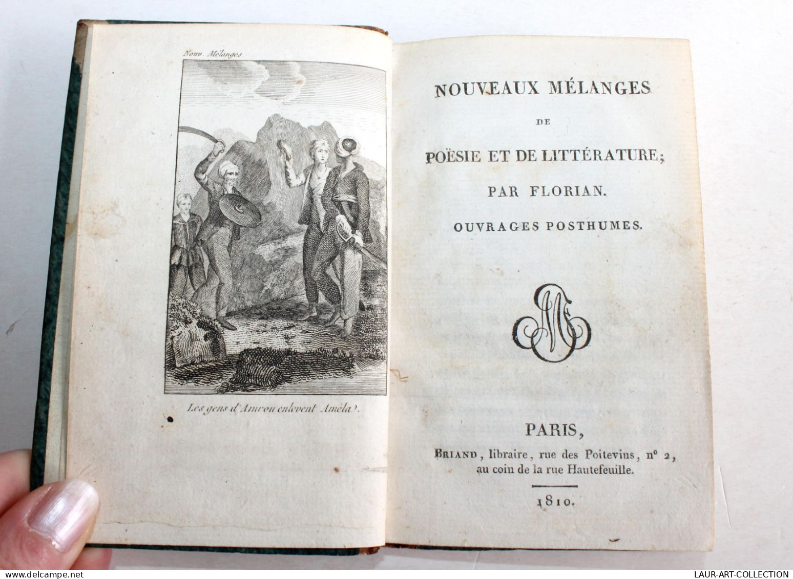 NOUVEAUX MELANGES DE POESIE ET DE LITTERATURE DE FLORIAN 1810 + 17 PIECE COMEDIE / ANCIEN LIVRE XIXe SIECLE (1803.84) - Autores Franceses