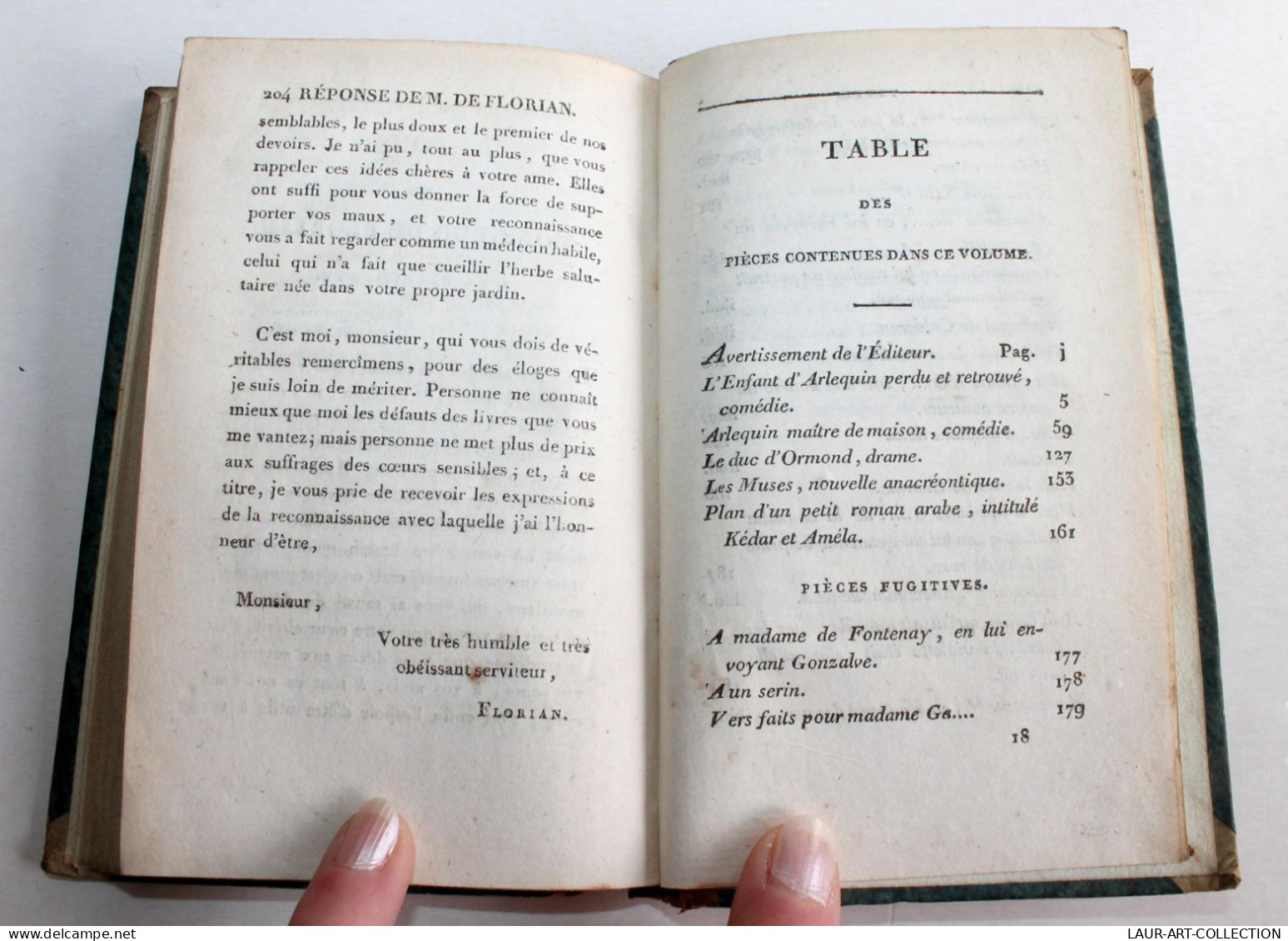 NOUVEAUX MELANGES DE POESIE ET DE LITTERATURE DE FLORIAN 1810 + 17 PIECE COMEDIE / ANCIEN LIVRE XIXe SIECLE (1803.84) - Franse Schrijvers