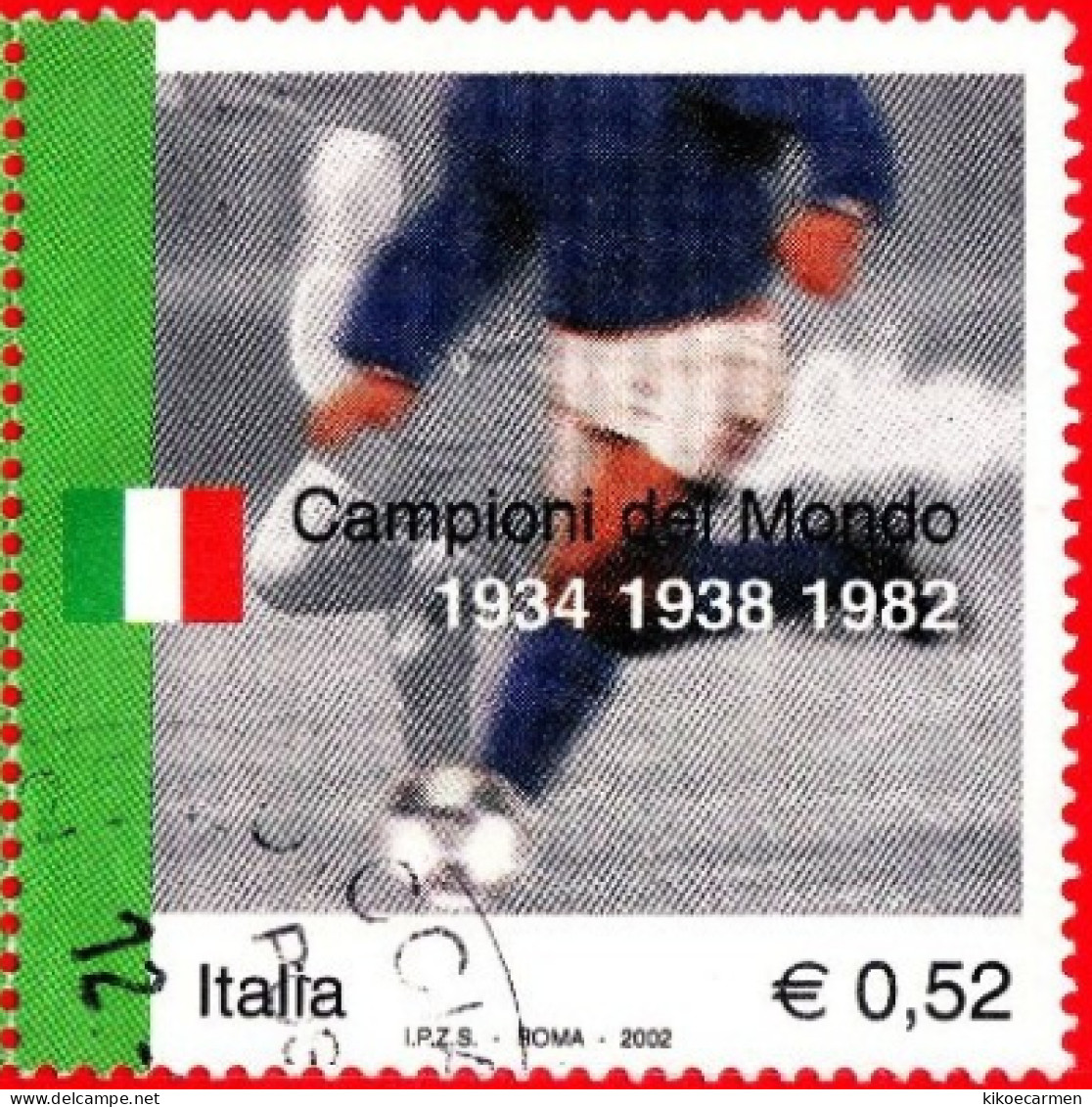 CAMPIONI DEL MONDO , CAMPIONE DEL  Euro € 0,52 Italia Repubblica Italiana 2002 USATO - 2001-10: Usati