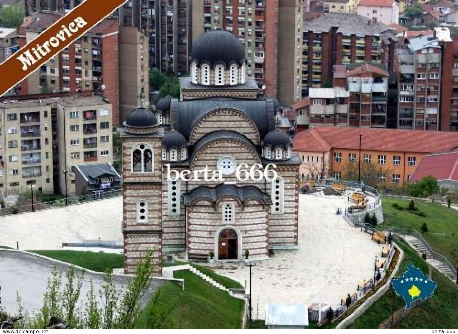 Kosovo Mitrovica St Demetrius Church New Postcard - Kosovo