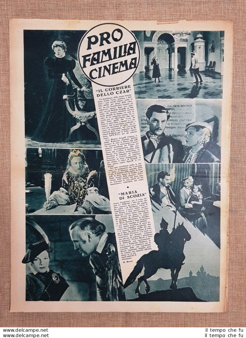 Film Il Corriere Dello Czar E Maria Di Scozia Illustrazione Di Cinema Del 1937 - Otros & Sin Clasificación