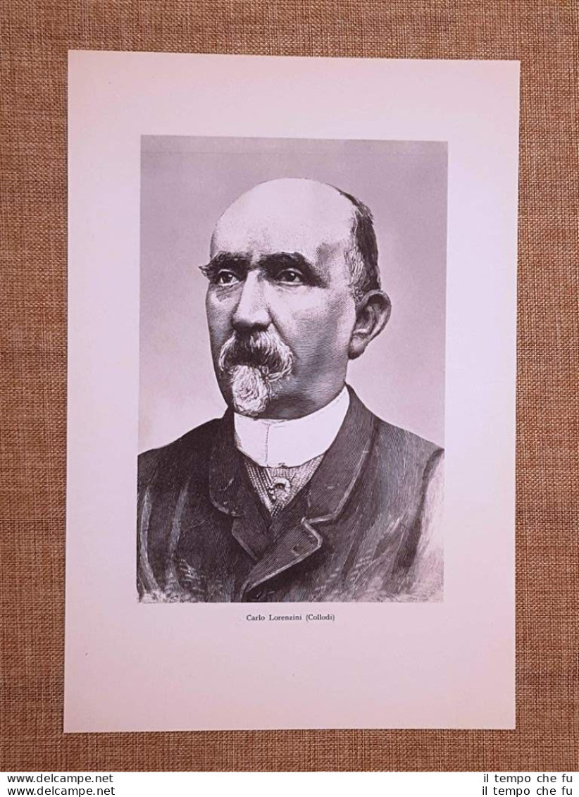 Carlo Collodi O Lorenzini Firenze, 24 Novembre 1826 – 26 Ottobre 1890 Scrittore - Autres & Non Classés