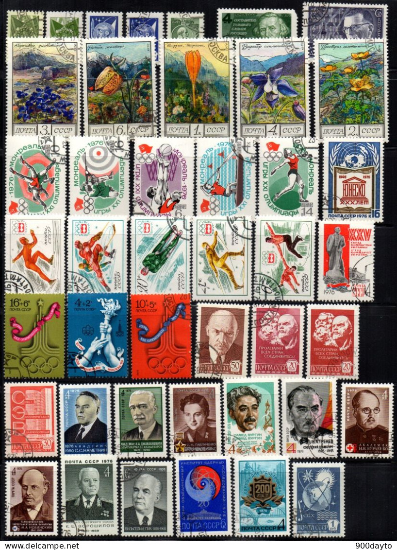 URSS Oblitérés. (Lot N° 97: 127 Timbres + 10 Blocs De L'année 1976). - Used Stamps