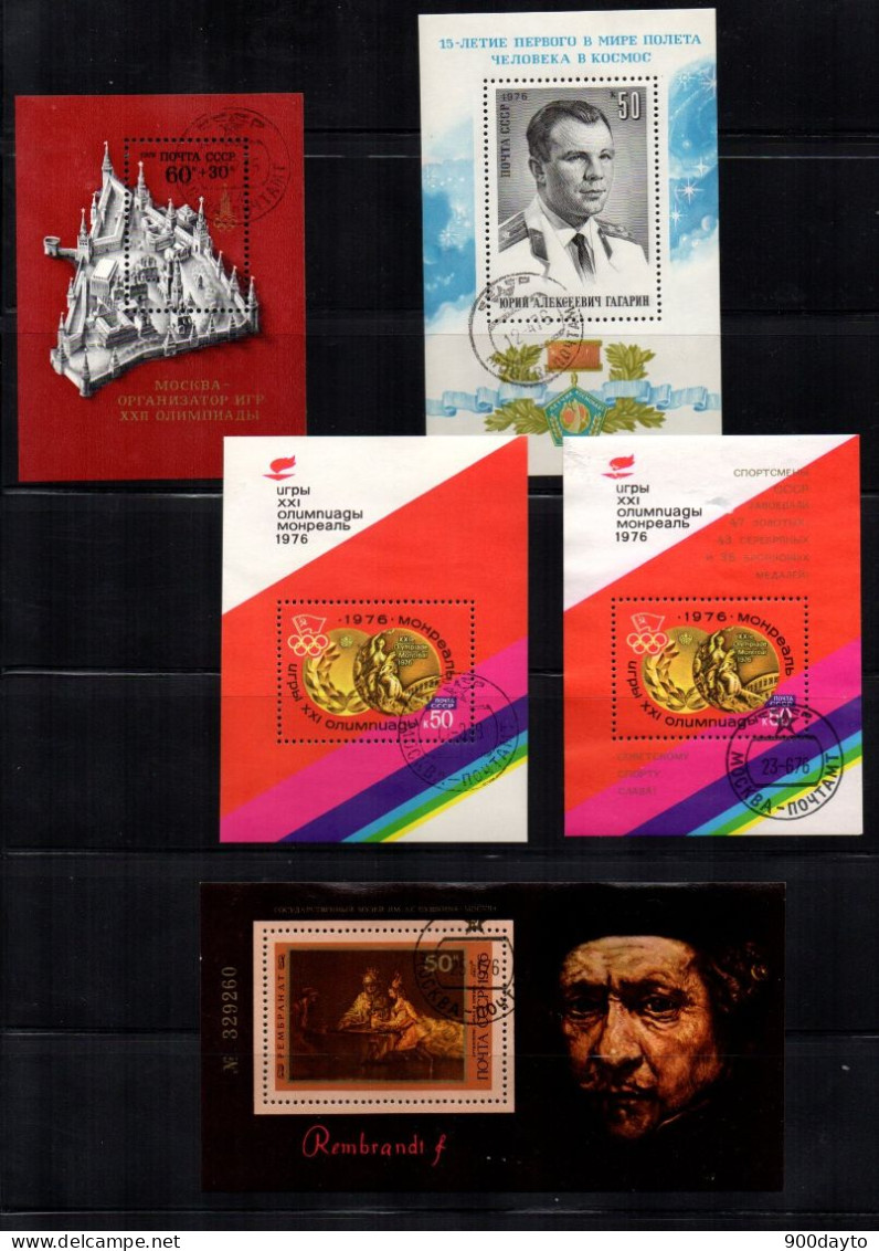 URSS Oblitérés. (Lot N° 97: 127 Timbres + 10 Blocs De L'année 1976). - Used Stamps