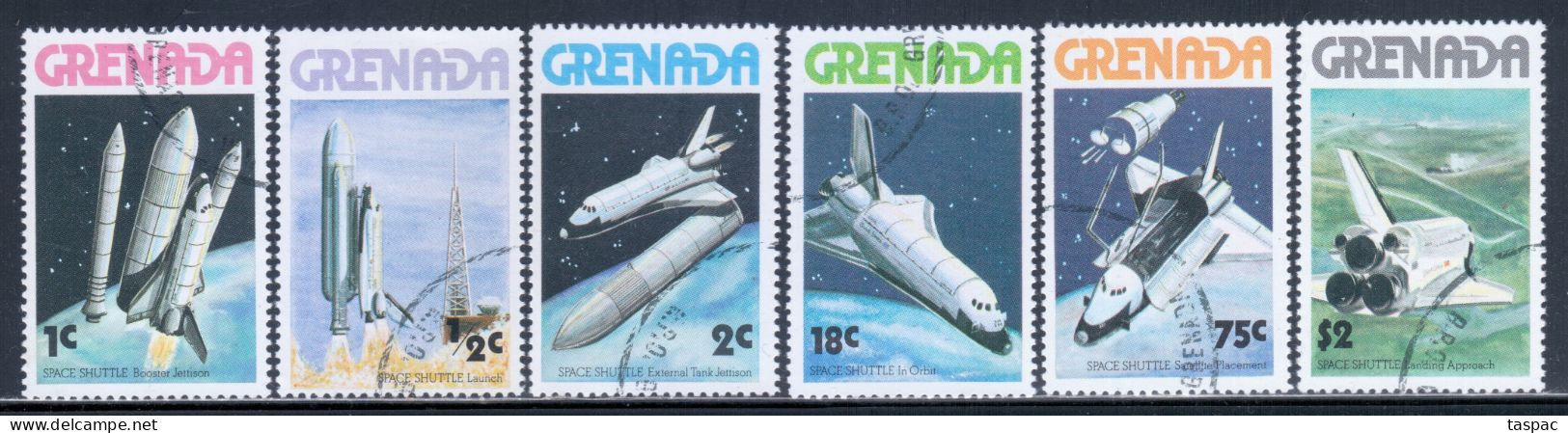 Grenada 1978 Mi# 889-894 Used - Space Shuttle / Space - North  America