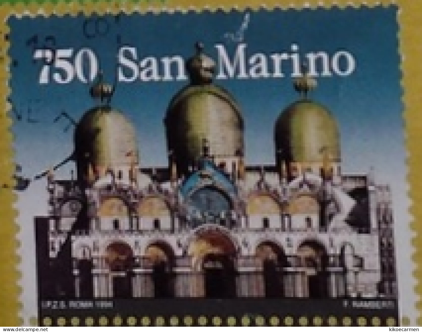 Basilica San Marco Venezia £ 750 Rsm S. San Marino 1994 USATO - Usati