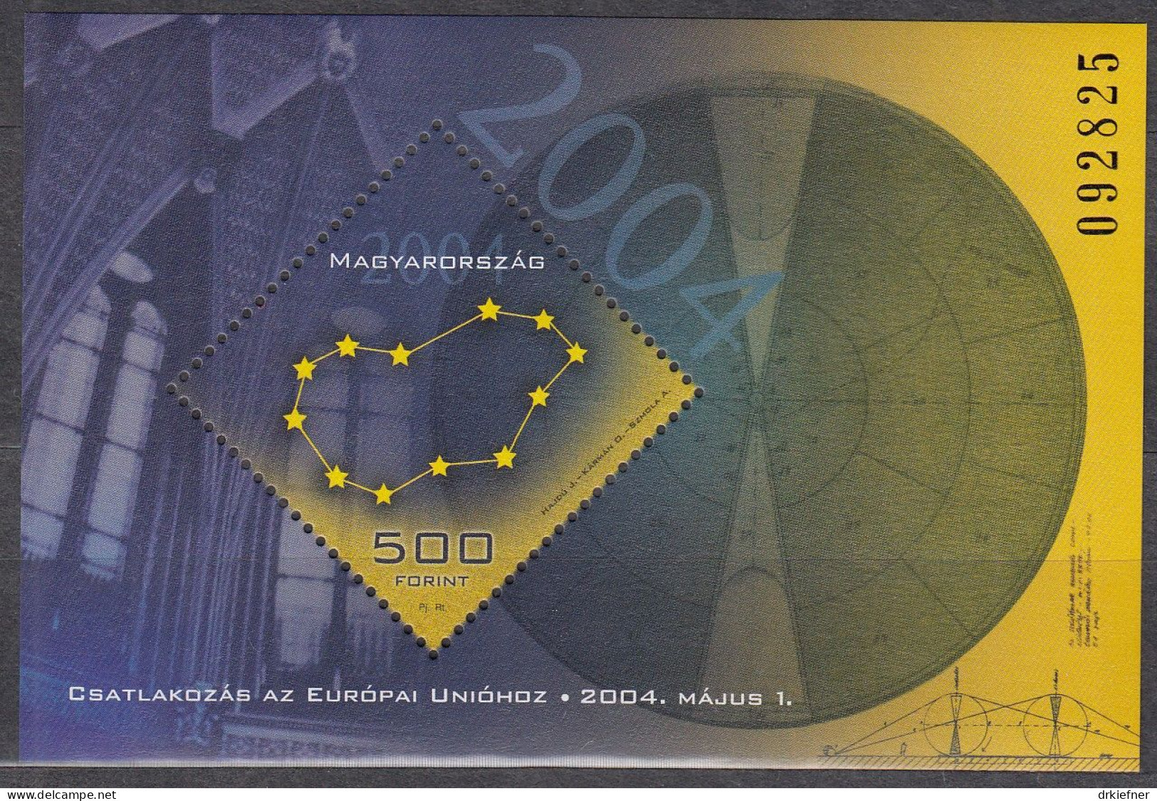 UNGARN  Block 290, Postfrisch **, Erweiterung Der Europäischen Union, 2004, Europa CEPT Mitläuferausgabe - Blocs-feuillets
