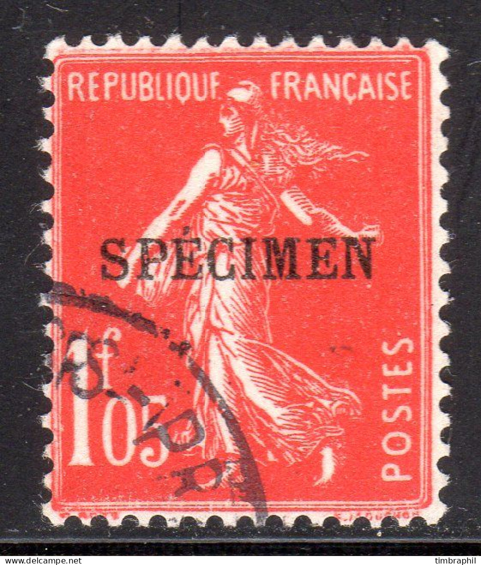 N° 195-CI 1 (Semeuse TB Centrage) Oblitéré SUPERBE: COTE= 38 € - Lehrkurse