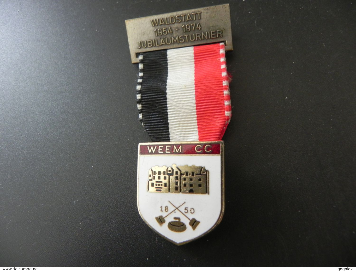 Old Medal Medaille Schweiz Suisse Svizzera Switzerland - Curling Club Weem - Waldstatt Turnier 1974 - Other & Unclassified