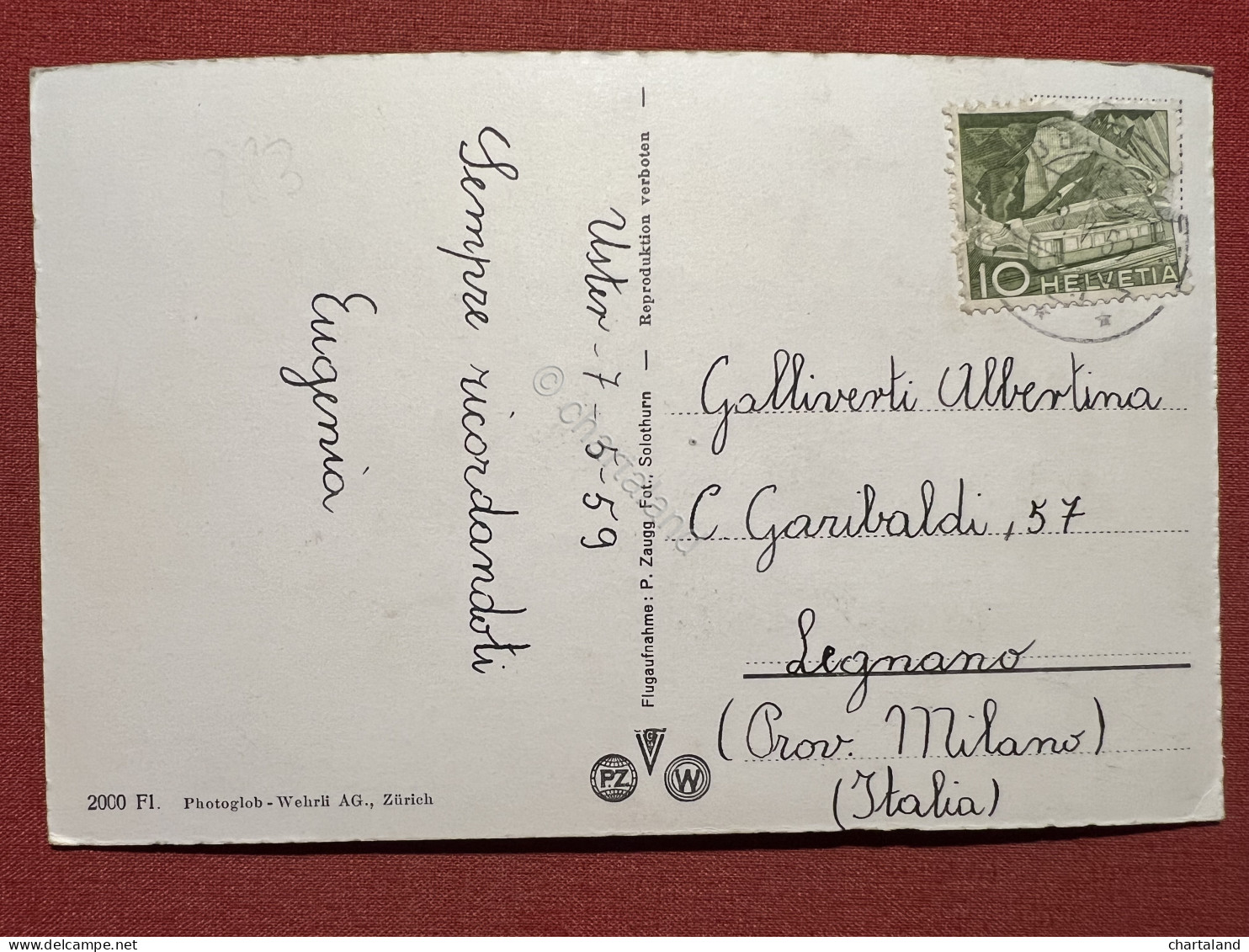 Cartolina - Svizzera - Uster - Panorama - 1959 - Unclassified