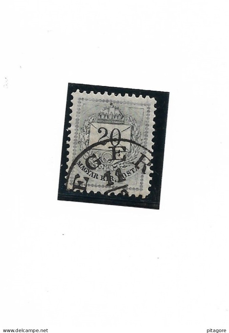 Timbre De Hongrie,  N: 22(A)  Dentelé11 1/2,année 1881, Belle Oblitération - Usati