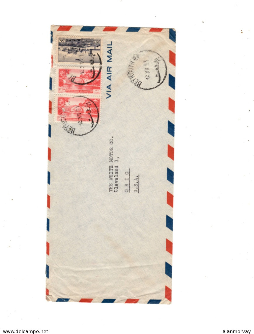 Lebanon - Group of 8 Covers Late 1940's - Early 1950's