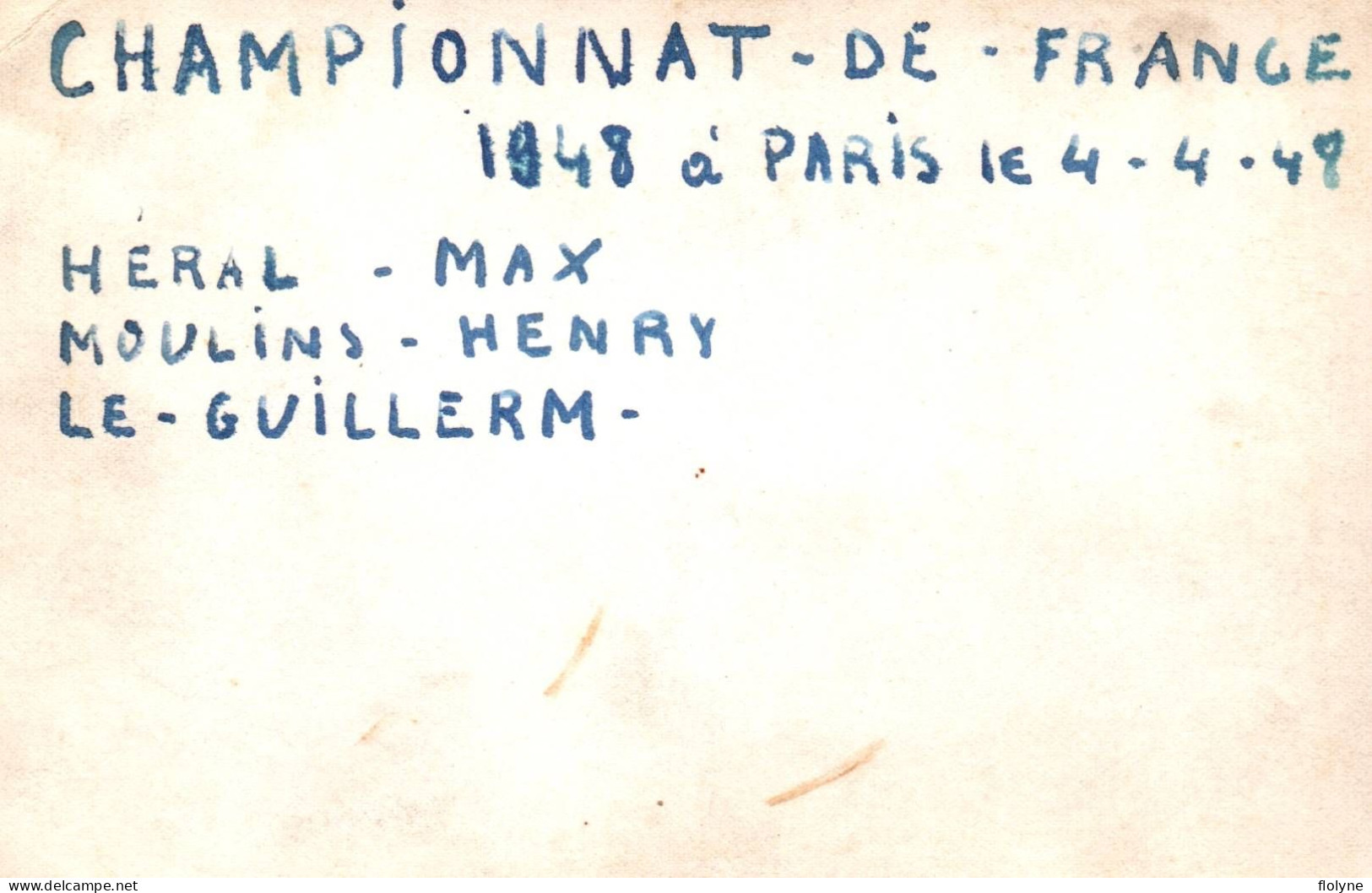 Haltérophilie - Photo Ancienne Originale - Championnat De France 1948 - Max Heral , Henry Moulins , André Le Guillerm - Gewichtheffen