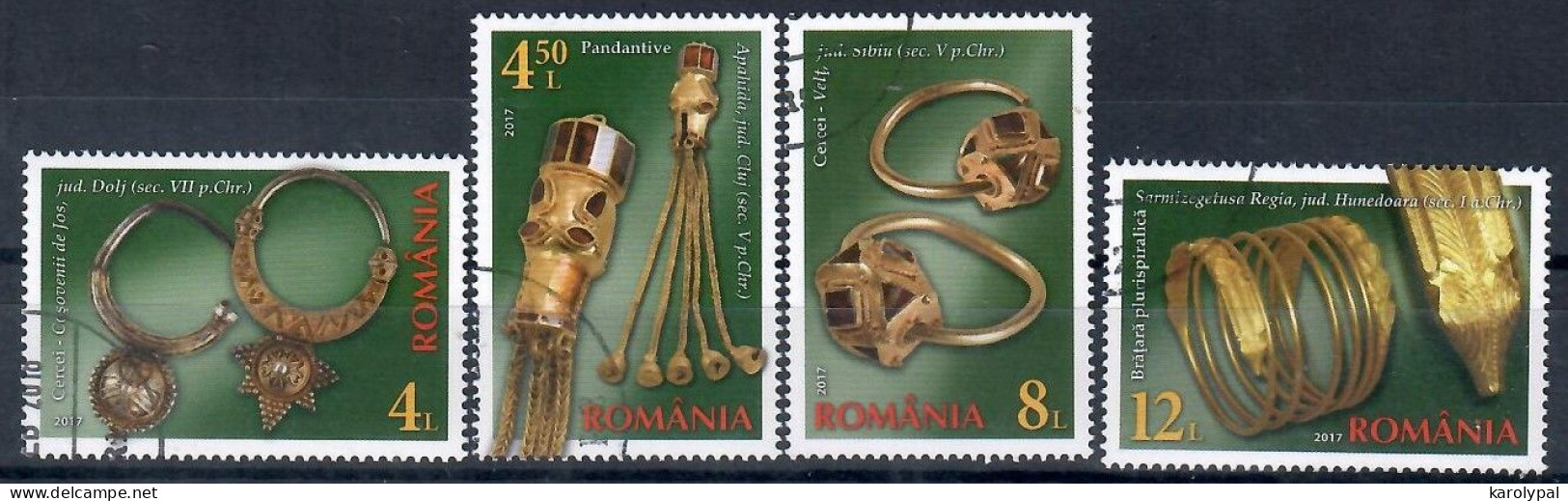 Romania, 2017, USED,     Distinguished Collections, Mi. Nr. 7224-7 - Used Stamps