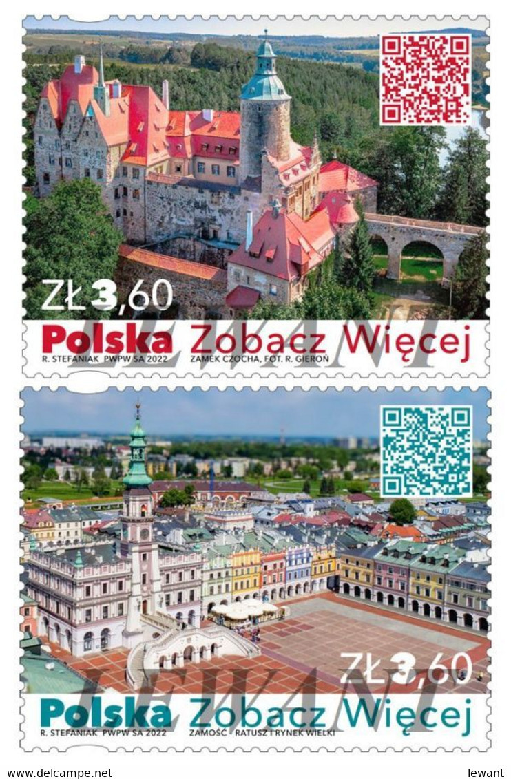 2022.06.28. Poland See More (Czocha Castle, Zamosc Town Hall And The Great Market Square) - MNH - Ungebraucht