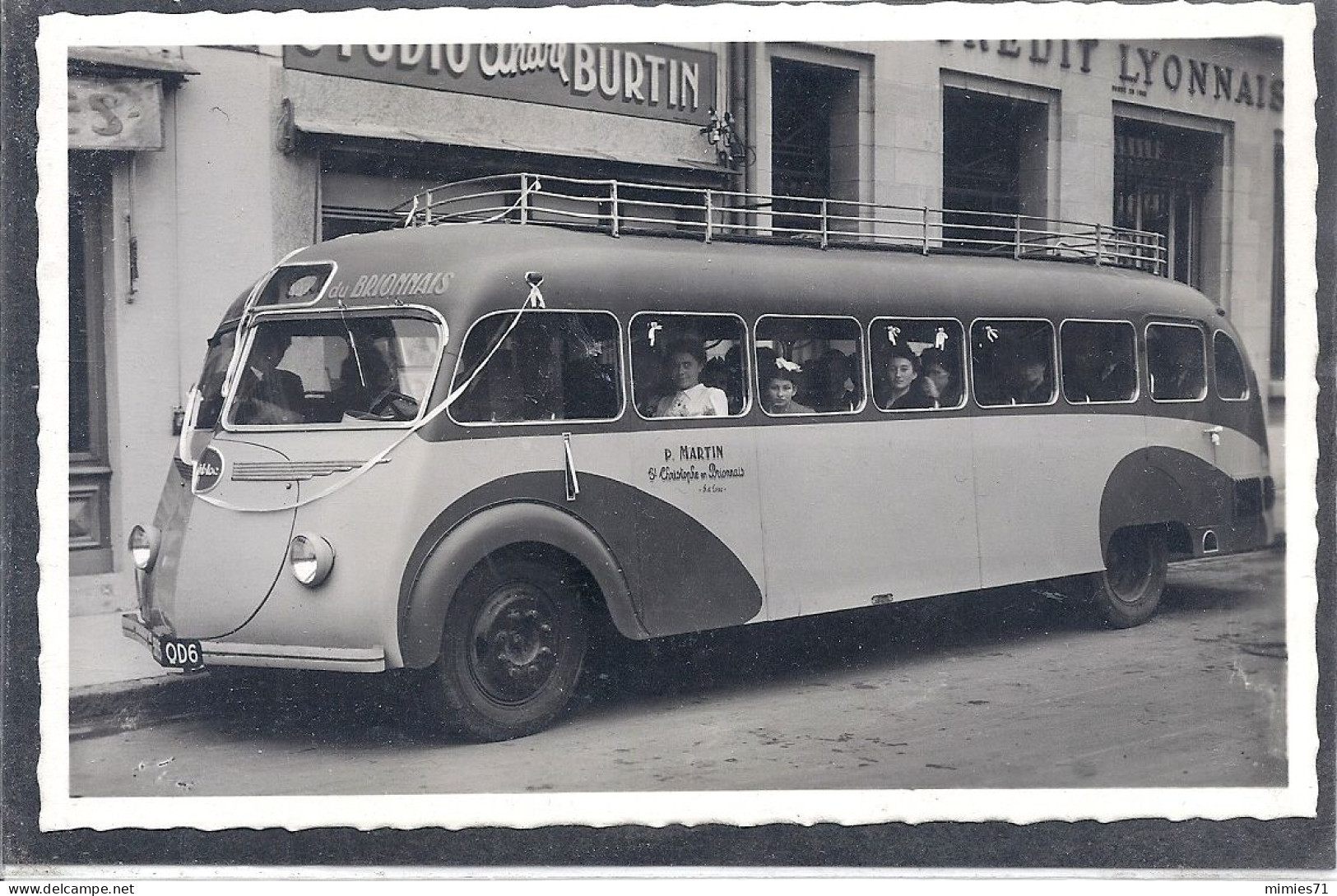 CPSM SAINT CHRISTOPHE EN BRIONNAIS BUS - Autobus & Pullman