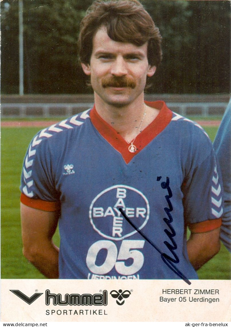 Fußball-Autogrammkarte AK Herbert Heppo Zimmer FC Bayer Uerdingen 05 80-81 KFC Krefeld Fortuna Düsseldorf SW Essen Kray - Authographs