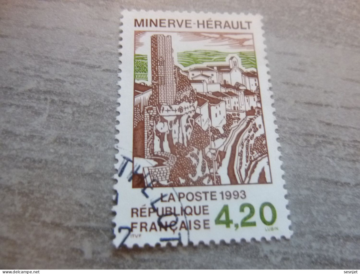 Minerve - 4f.20 - Yt 2818 - Brun Et Vert - Oblitéré - Année 1993 - - Gebraucht