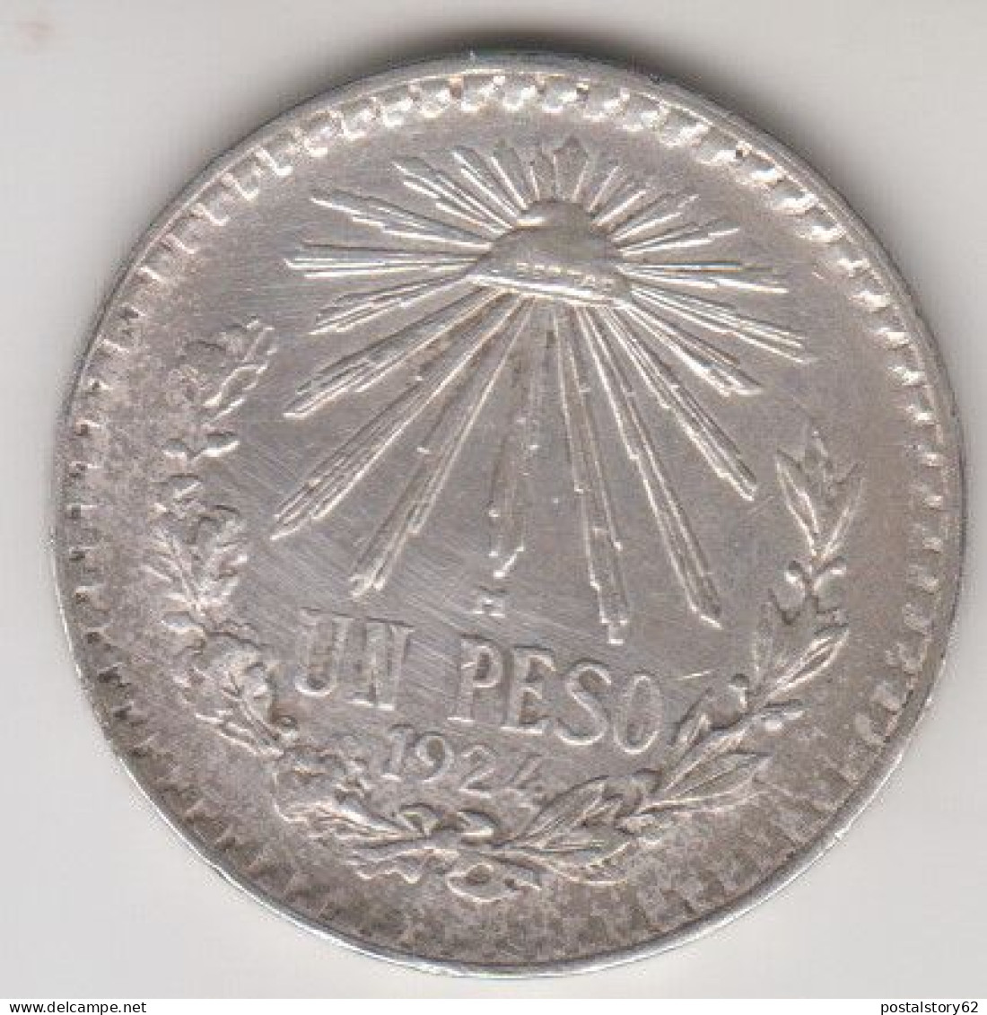 1924 Messico 1 Peso. Moneta Arg. - Mexique