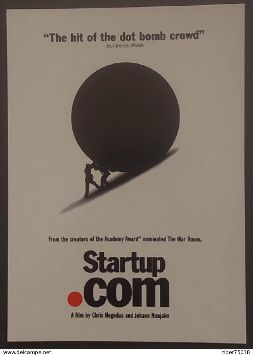 Carte Postale - Startup.com (cinéma - Affiche) Film De Chris Hegedus Et Jehane Noujaim (Rocher De Sisyphe) - Affiches Sur Carte