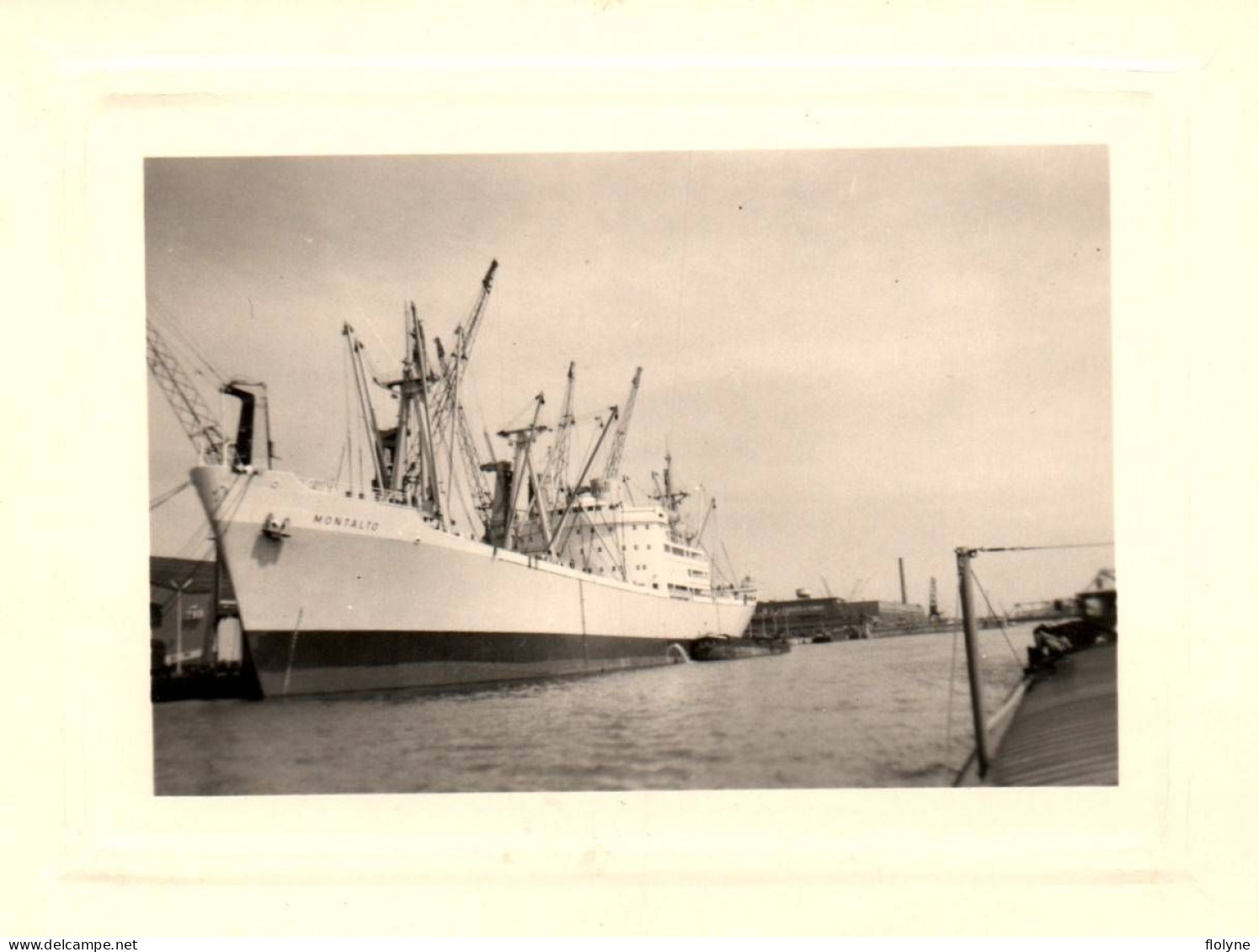 Bateau - Photo Ancienne Originale - Cargo Navire De Commerce MONTALTO - Cargos