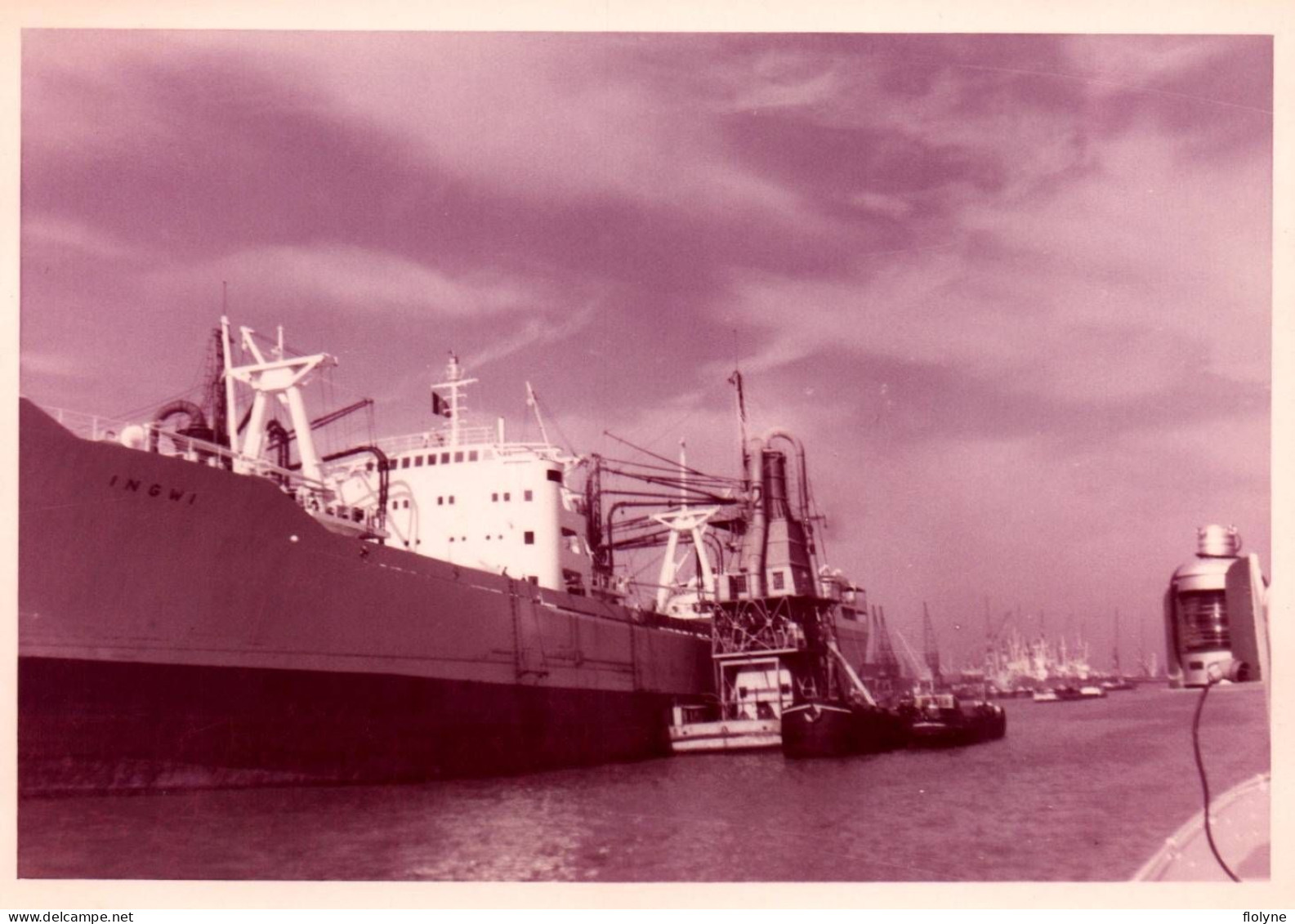 Bateau - Photo Ancienne Originale - Cargo Navire De Commerce INGWI - Péniches - 9x12,5 Cm - Cargos