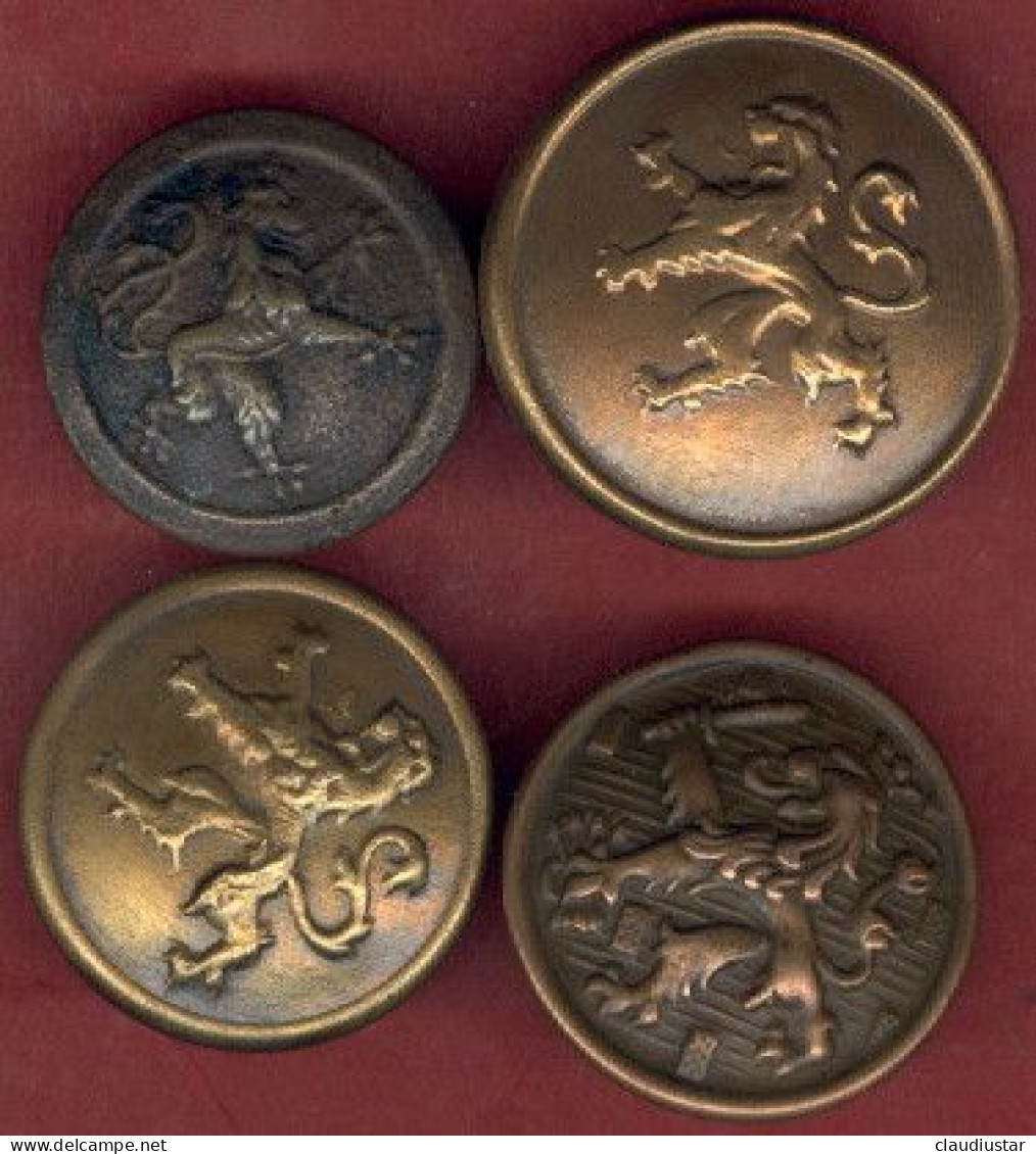 ** LOT  4  BOUTONS  LION ** - Botones