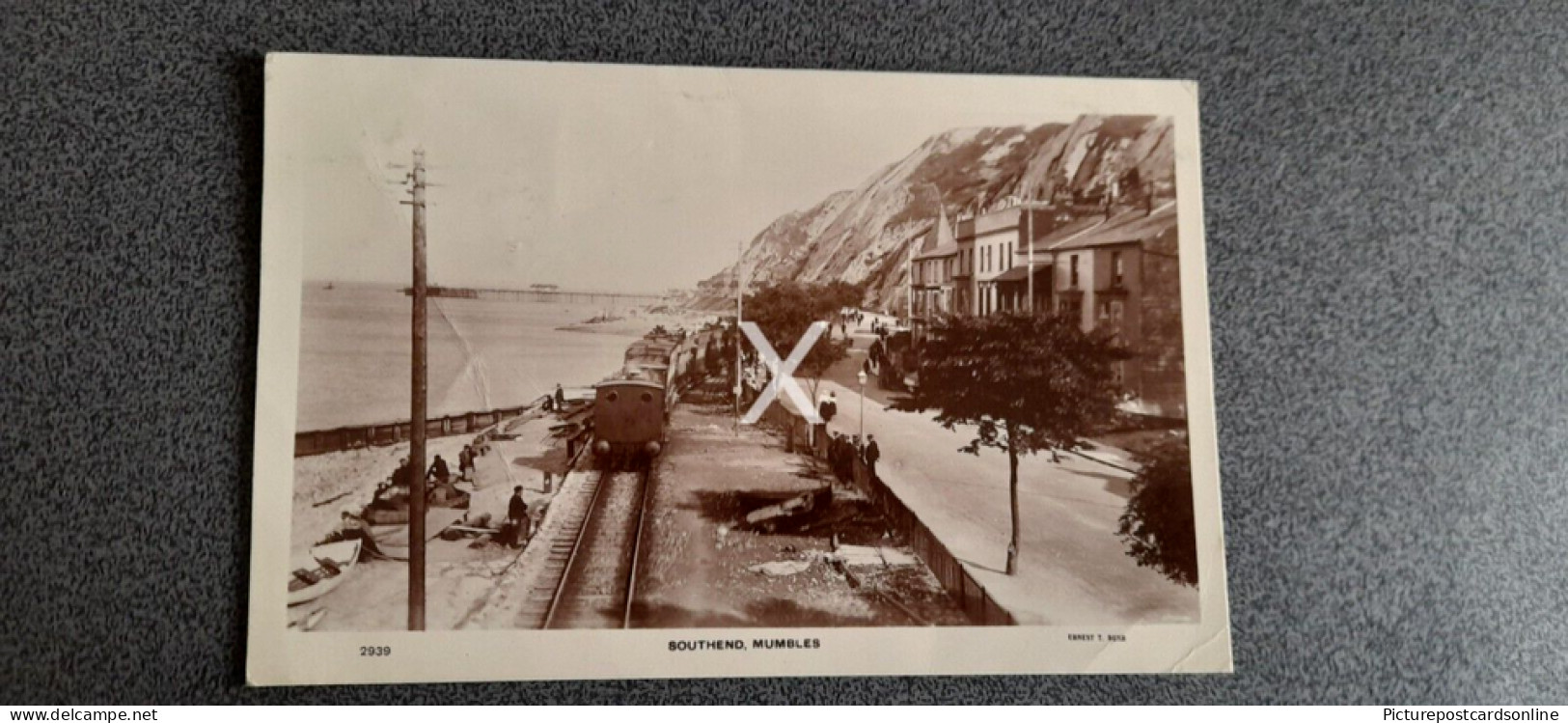 SOUTHEND MUMBLES SWANSEA OLD R/P POSTCARD WALES - Glamorgan