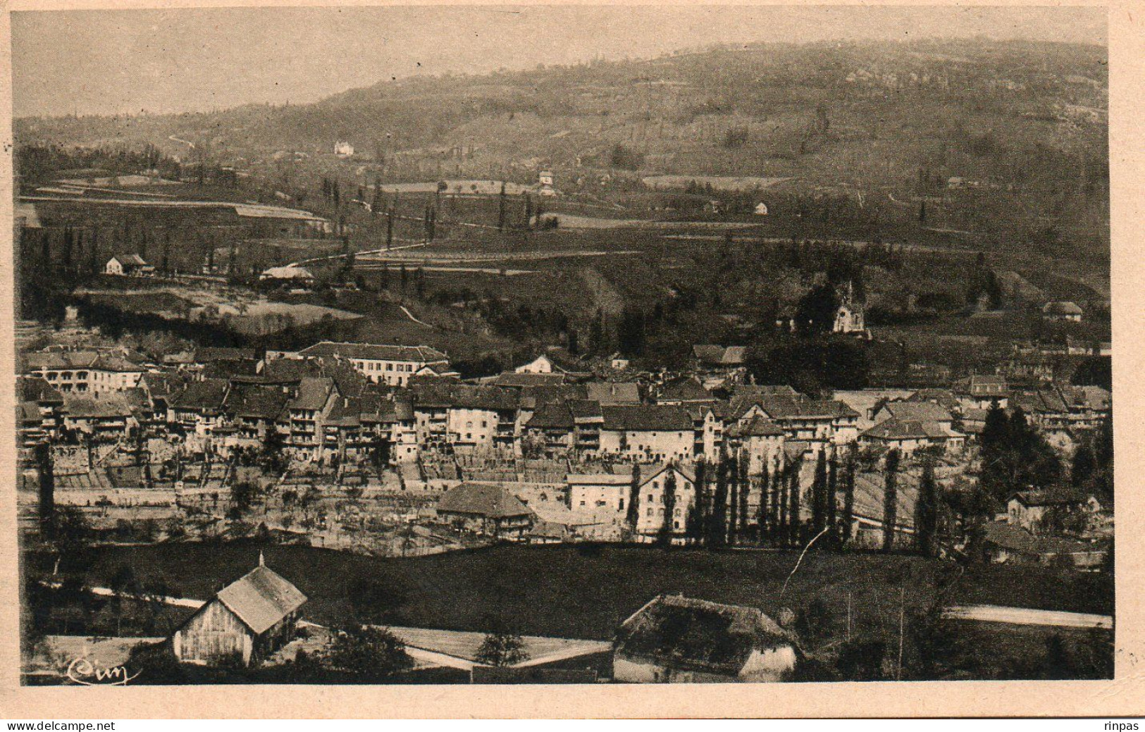 (74) RUMILLY Vue Générale 1945 ( Haute Savoie ) - Rumilly