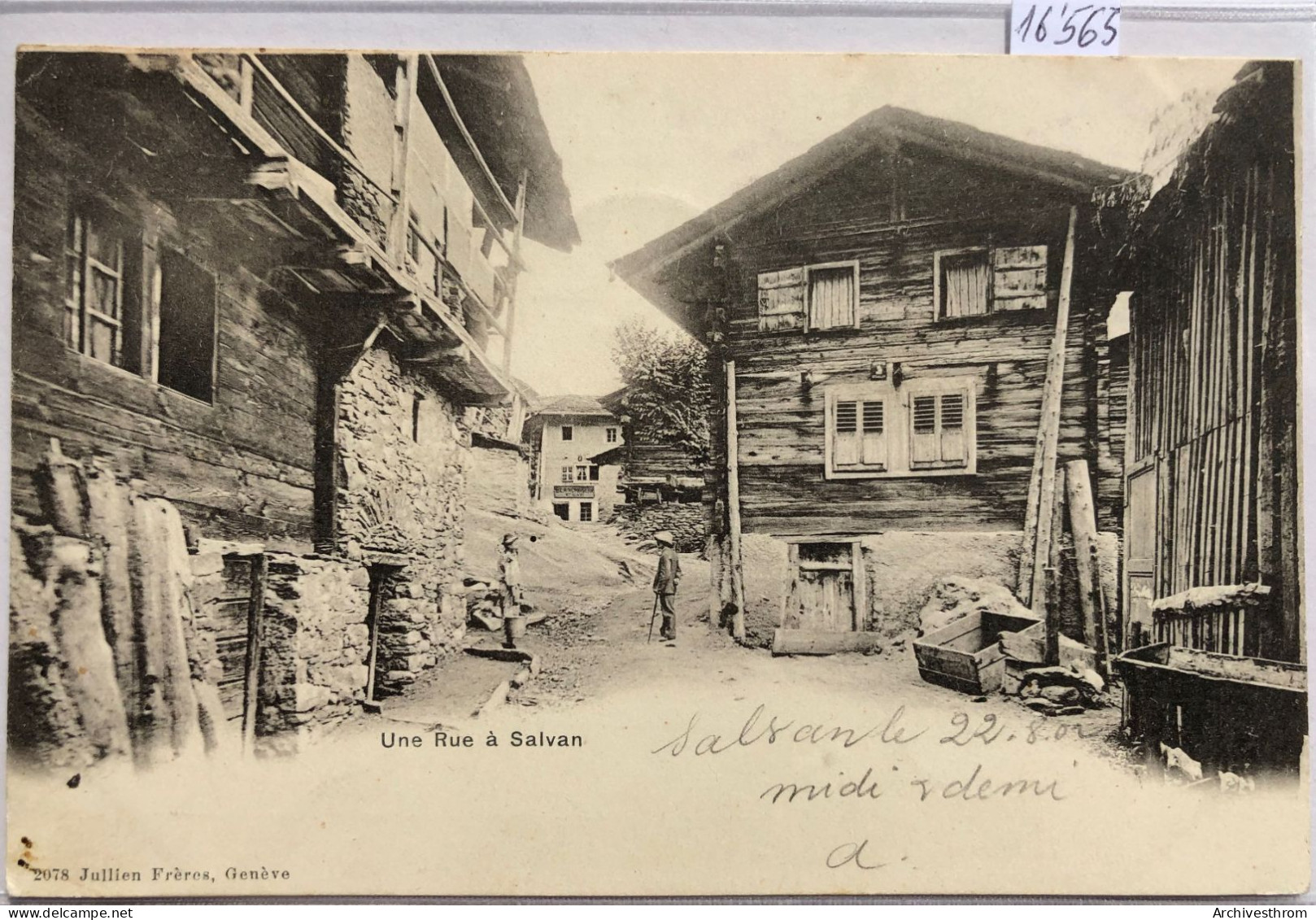 Salvan (Valais) - Rue Menant à La Blanchisserie (visible Au Fond) ; Précurseur (16'565) - Salvan