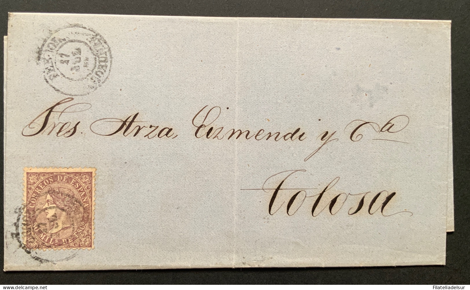 España Ferrol Galicia A Tolosa - ...-1850 Prephilately