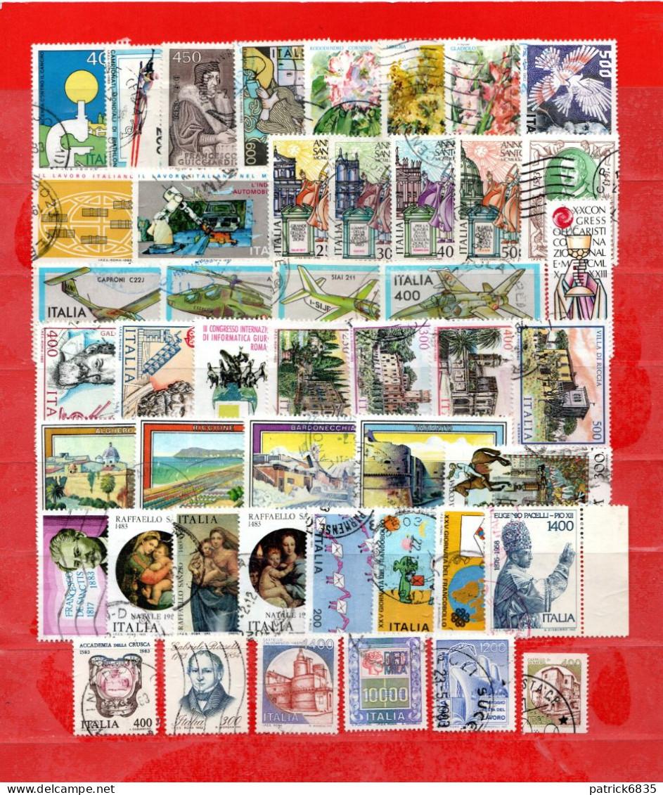 ITALIA°- 1983 - Annata. Completa. 46 Valori.  USATI. - Années Complètes