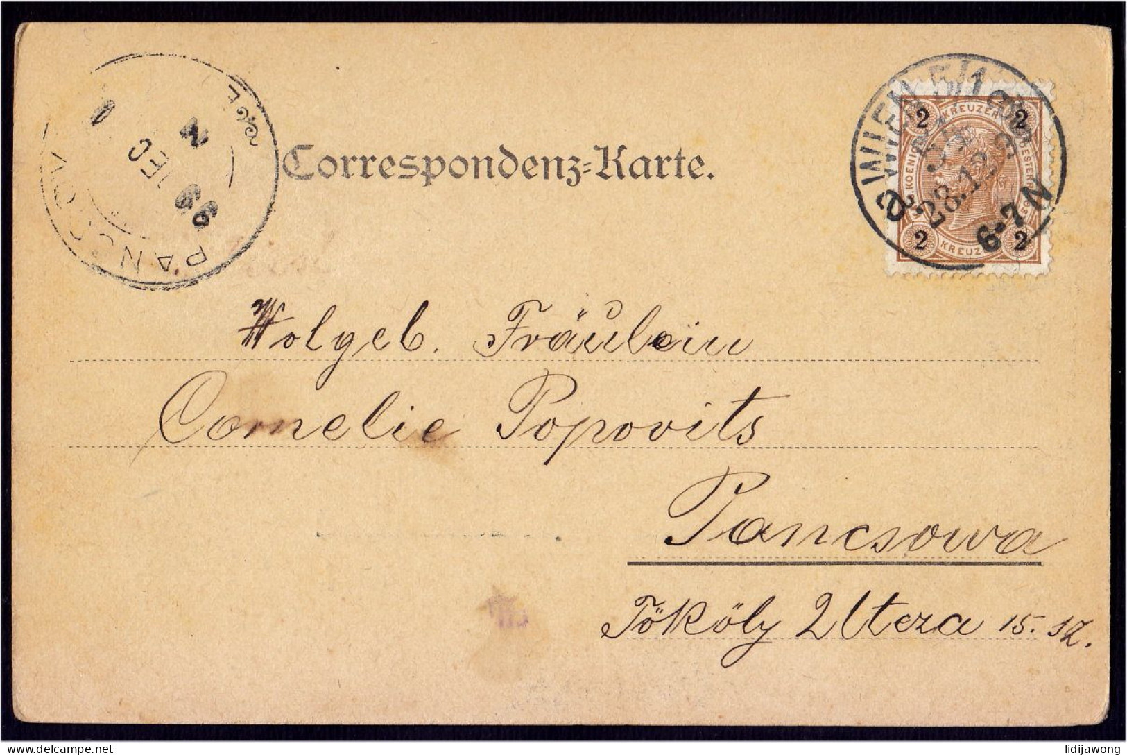 Gruss Aus Wien - Nordwestbahnhof- Old Postcard 1899 (see Sales Conditions) - Vienna Center