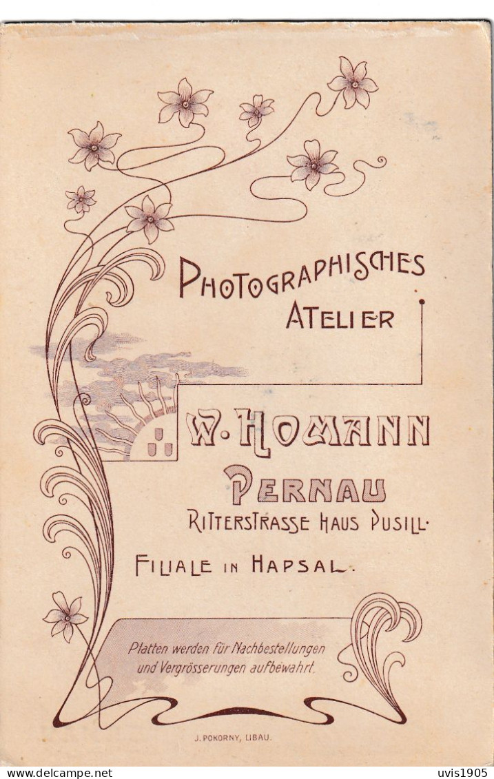 W.Homann.Pernau Cabinet Photo. - Estonie