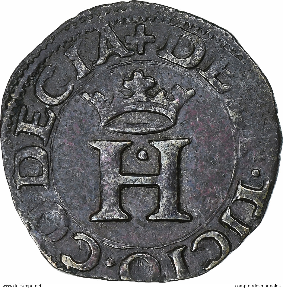 Italie, Comté De Desana, Delfino Tizzone, Liard, 1583, Passerano, Billon, SUP - Monnaies Féodales