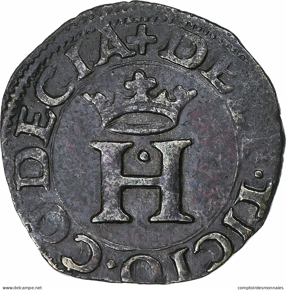 Italie, Comté De Desana, Delfino Tizzone, Liard, 1583, Passerano, Billon, SUP - Lehnsgeld