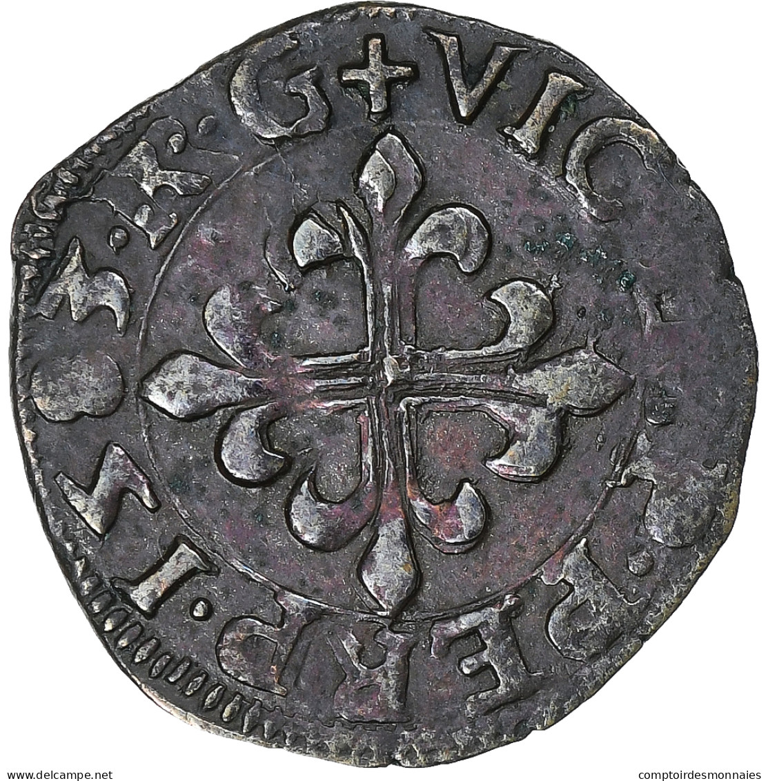 Italie, Comté De Desana, Delfino Tizzone, Liard, 1583, Passerano, Billon, SUP - Lehnsgeld