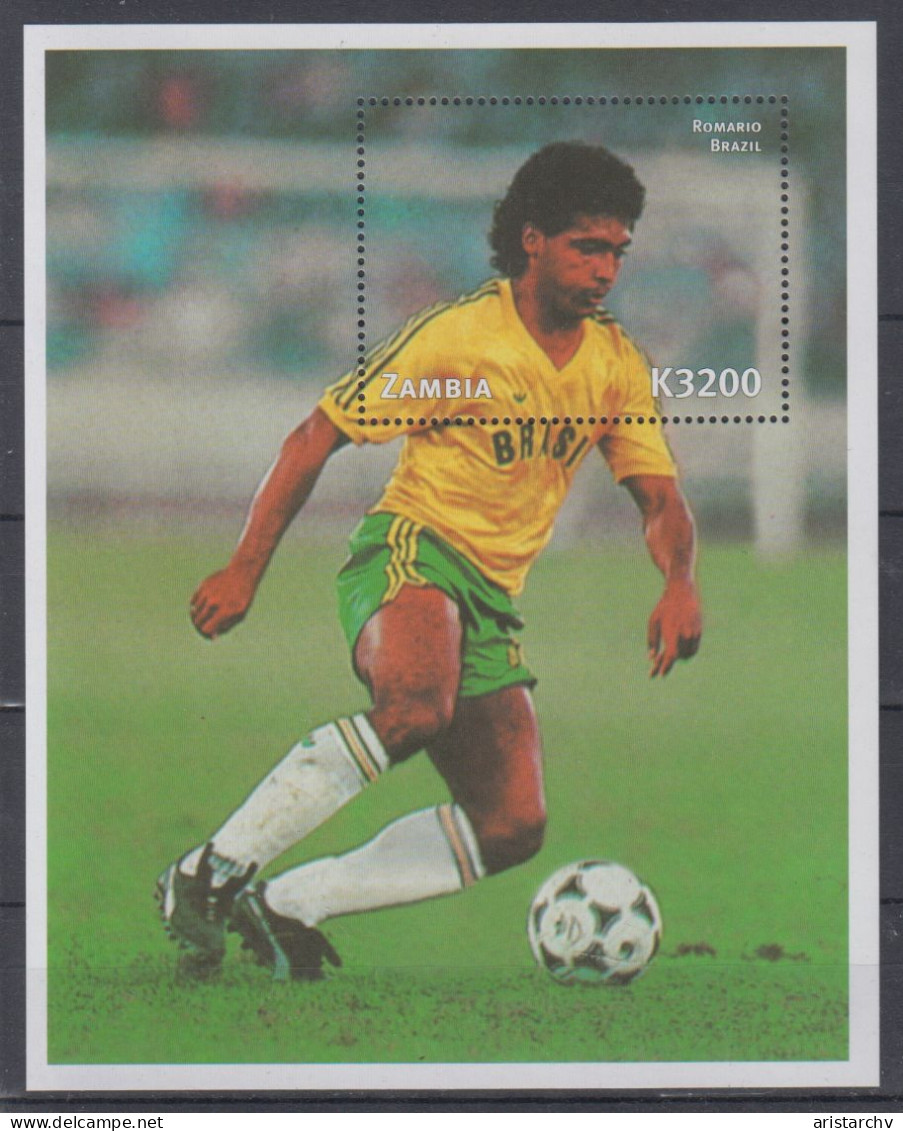 ZAMBIA 1998 FOOTBALL WORLD CUP 3 SHEETLETS AND 3 S/SHEETS - 1998 – France