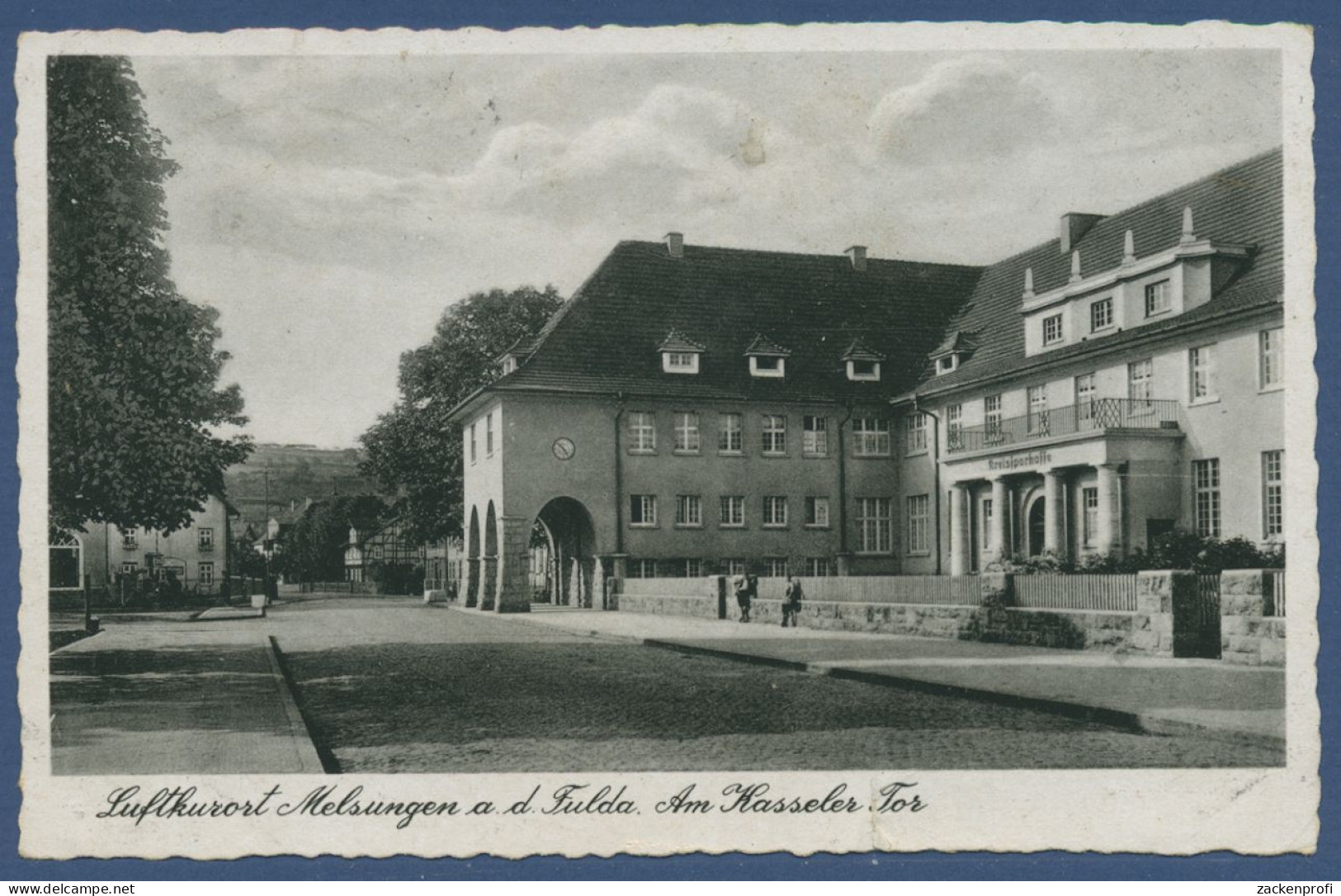 Melsungen An Der Fulda Am Kasseler Tor, Gelaufen 1942, Kl. Einriß (AK1207) - Melsungen