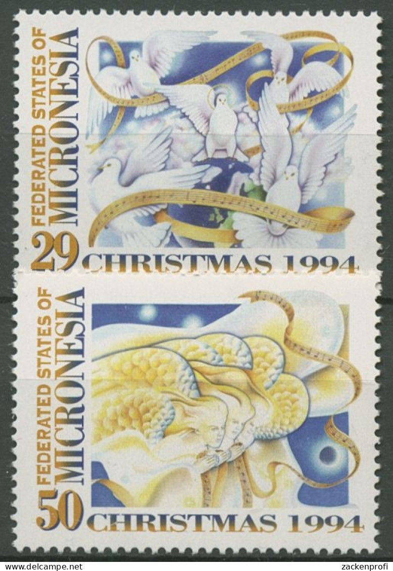 Mikronesien 1994 Weihnachten Friedenstauben 395/96 Postfrisch - Micronésie