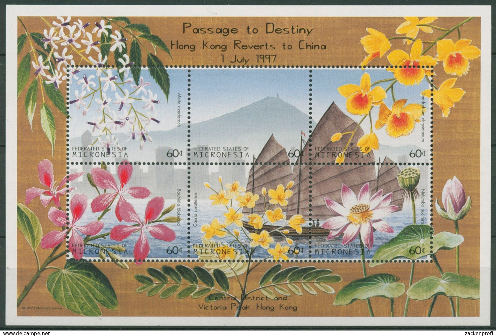 Mikronesien 1997 Rückgabe Hongkongs An China 542/47 K Postfrisch (C72875) - Micronesia