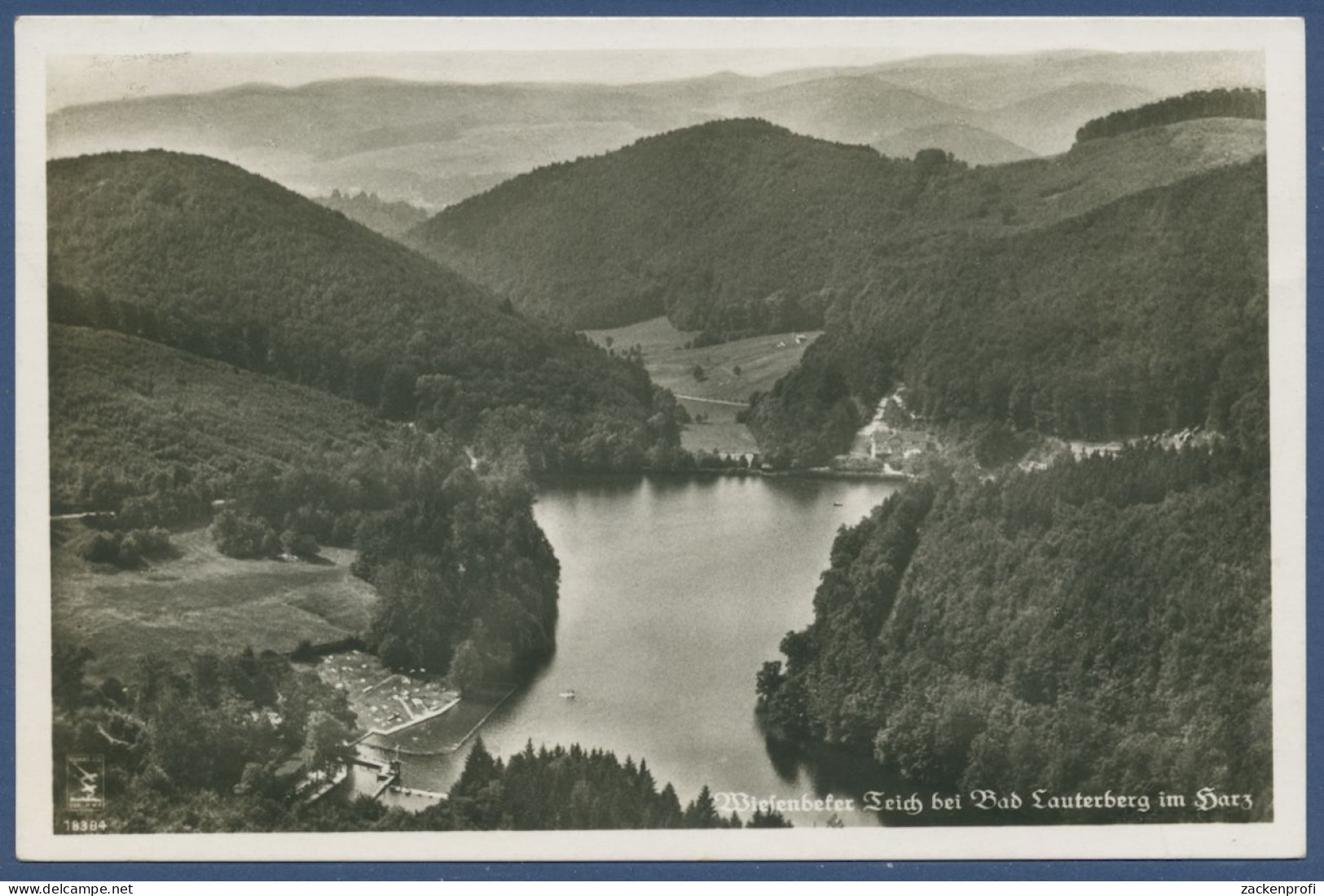 Bad Lauterberg Harz Wiesenbeker Teich Luftbild, Gelaufen 1941 (AK1206) - Bad Lauterberg