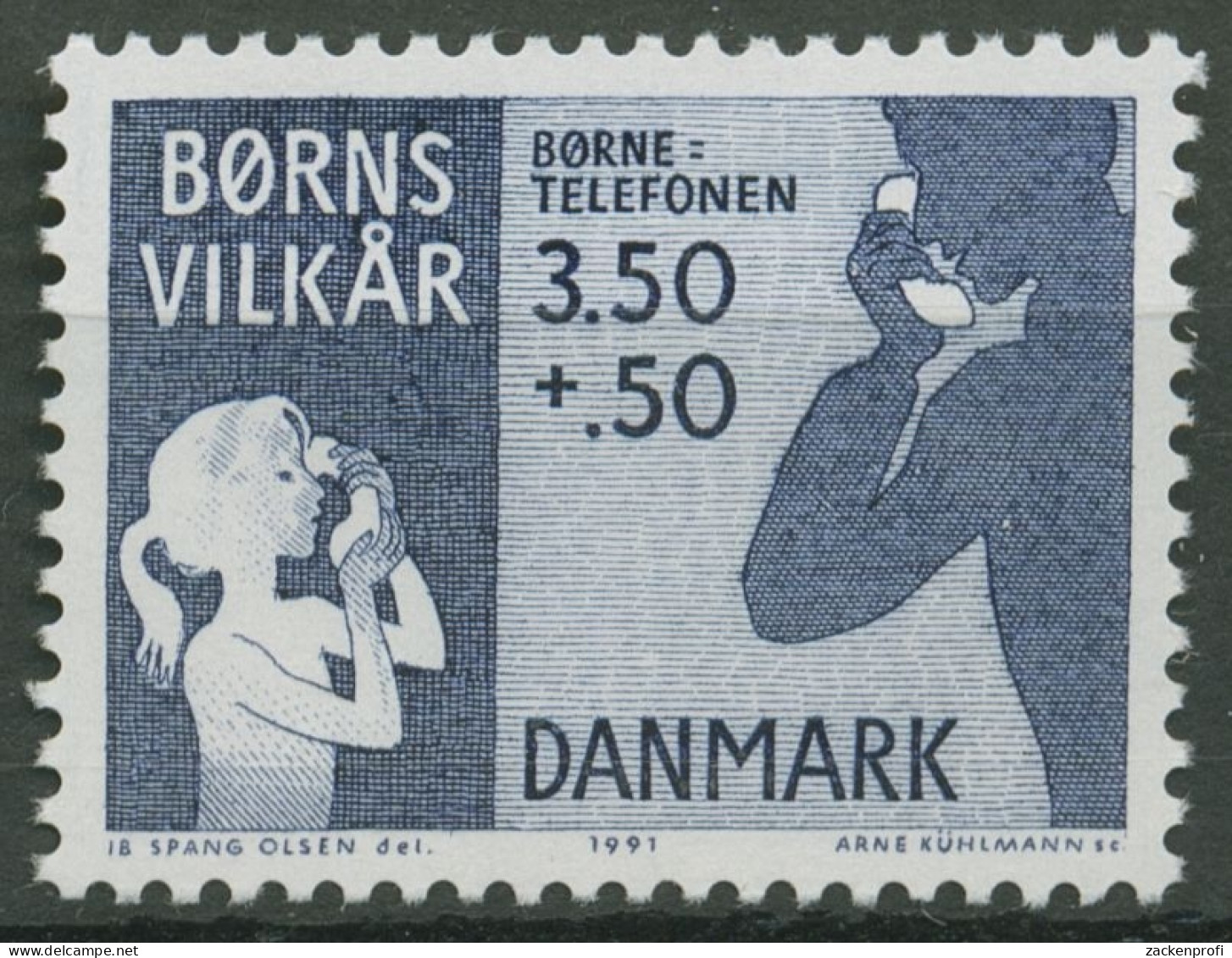 Dänemark 1991 Lebensumstände Der Kinder Organisation 1005 Postfrisch - Neufs