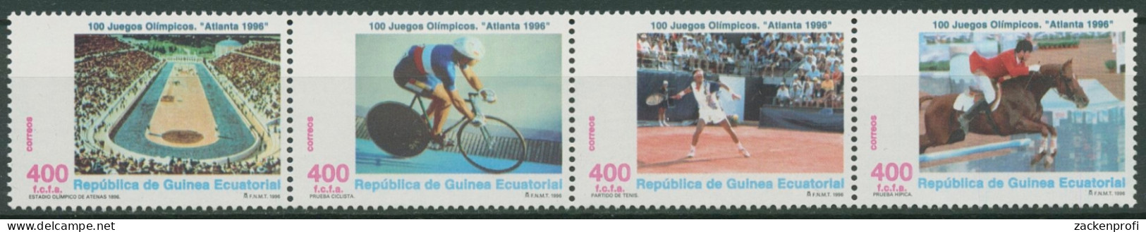 Äquatorialguinea 1996 Olymp. Spiele In Atlanta 1822/25 ZD Postfrisch (C29825) - Equatorial Guinea