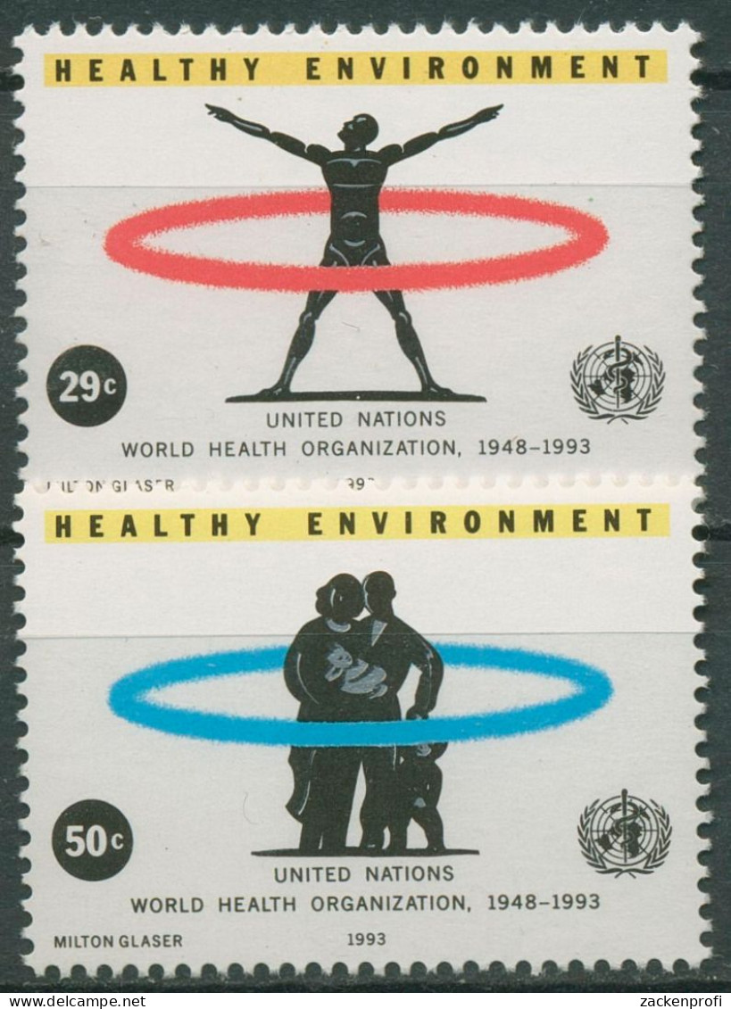 UNO New York 1993 Weltgesundheitsorganisation WHO Umwelt 648/49 Postfrisch - Unused Stamps